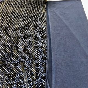 Black and Gold Sequin Maxi Dress for Cocktail Nights